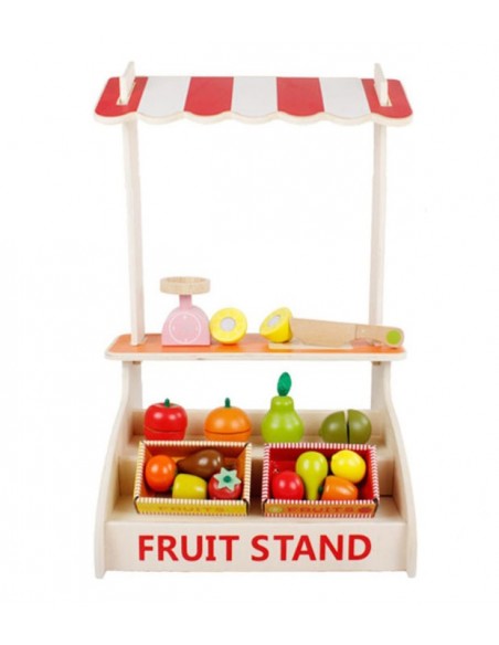 Drewniany sklep warzywniak