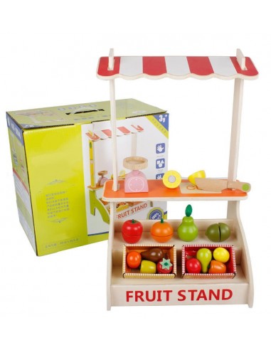 Drewniany sklep warzywniak