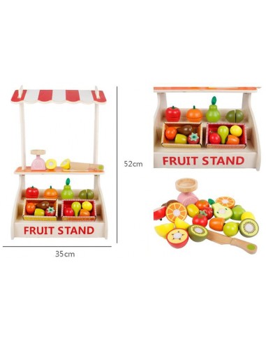 Drewniany sklep warzywniak