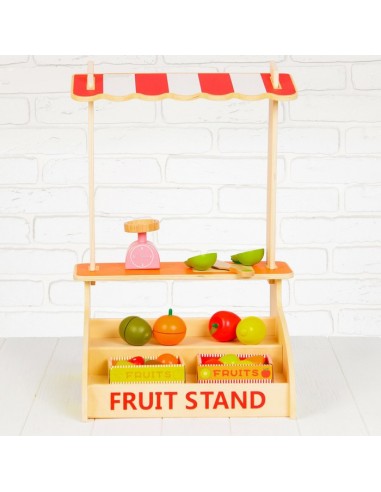 Drewniany sklep warzywniak