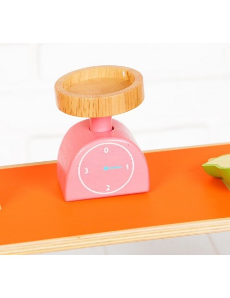 Drewniany sklep warzywniak