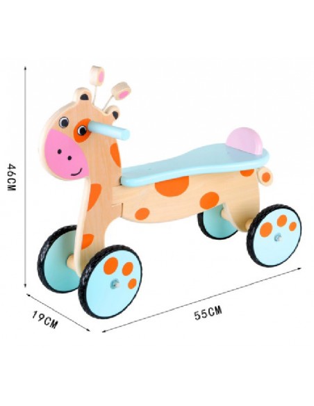 Jeździk drewniany żyrafa