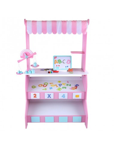 Drewniany sklep różowy