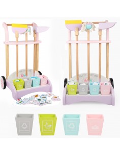 Drewniany zestaw do sprzątania