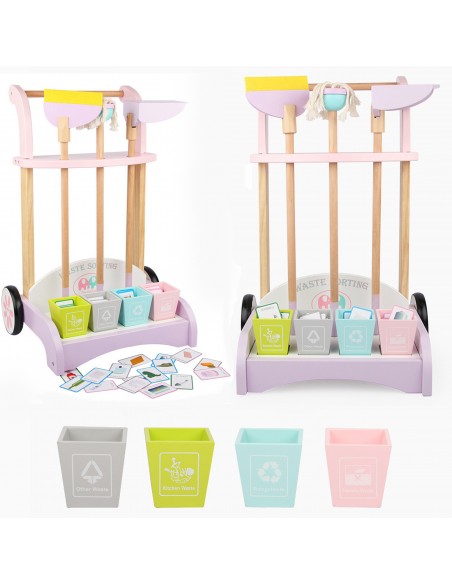 Drewniany zestaw do sprzątania