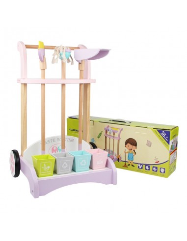 Drewniany zestaw do sprzątania