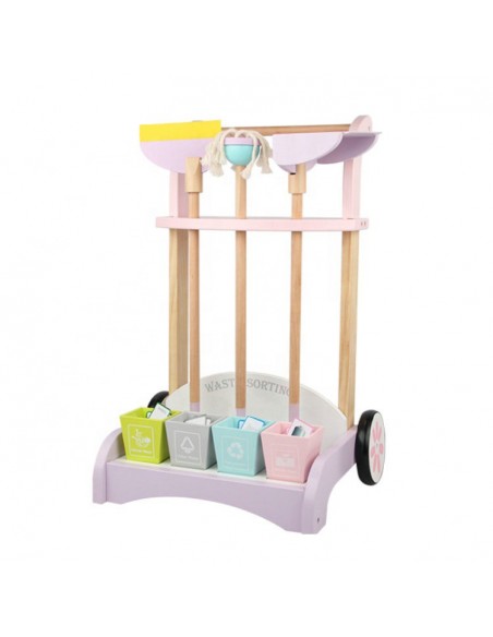 Drewniany zestaw do sprzątania