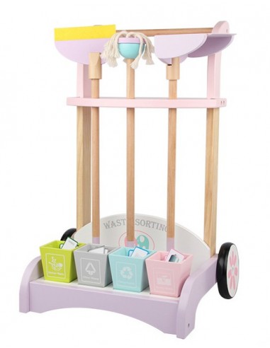 Drewniany zestaw do sprzątania