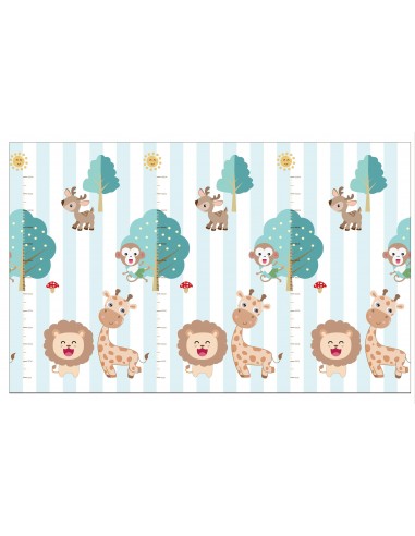 Mata dwustronna piankowa składana ulice 150x200