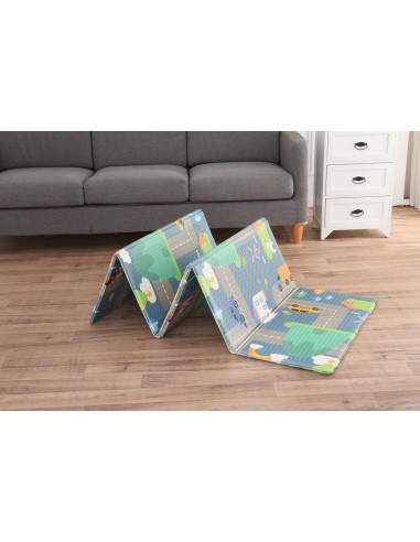 Mata dwustronna piankowa składana ulice 150x200