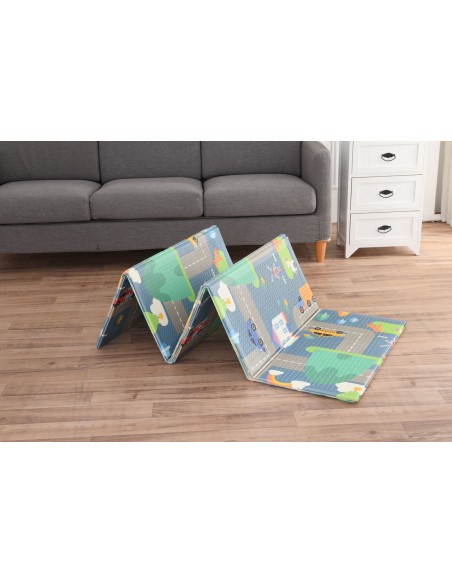 Mata dwustronna piankowa ulice / alfabet 150 x 200