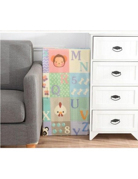 Mata dwustronna piankowa ulice / alfabet 150 x 200