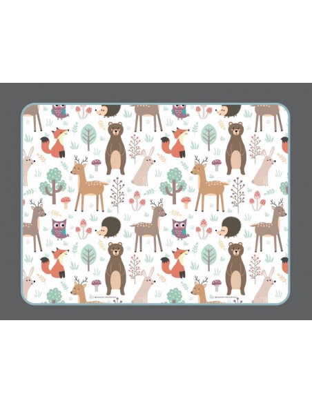 Mata piankowa termiczna dywan NICEkids zwierzątka leśne 150x180