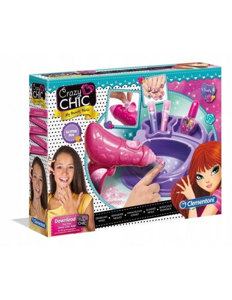Crazy Chic BŁYSZCZĄCE PAZNOKCIE Clementoni