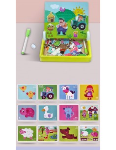 Edukacyjna tablica z magnesami farma skrzynka 2