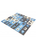 Mata piankowa alfabet puzzle Eva gruba 180x180 cm