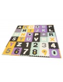 Mata piankowa alfabet puzzle Eva gruba 180x180 cm 
