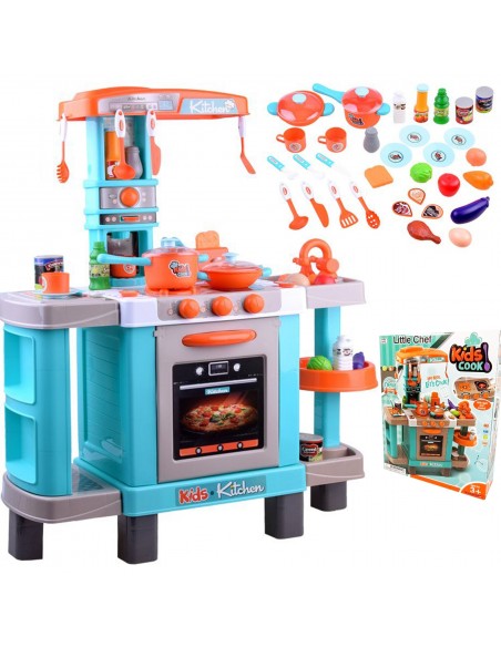 Duża kuchnia dla dzieci dźwięk światło palniki