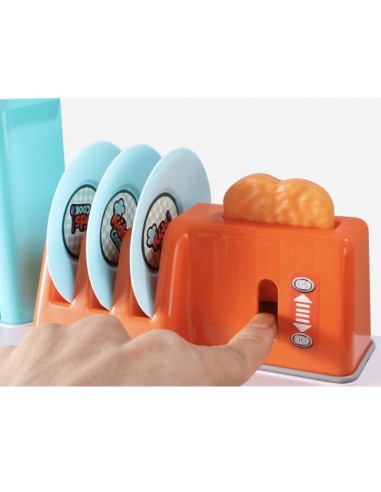 Duża kuchnia dla dzieci dźwięk światło palniki