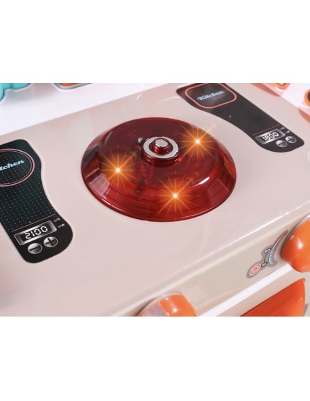 Duża kuchnia dla dzieci dźwięk światło palniki