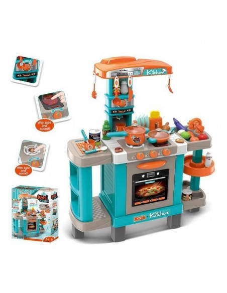 Duża kuchnia dla dzieci dźwięk światło palniki