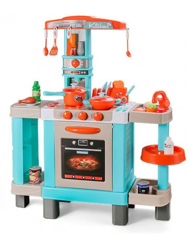 Duża kuchnia dla dzieci dźwięk światło palniki