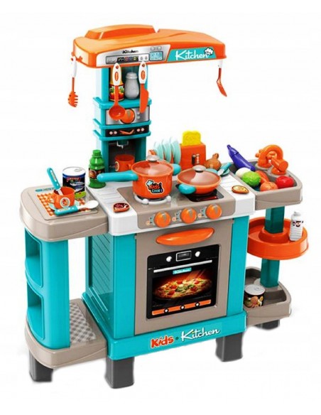 Duża kuchnia dla dzieci dźwięk światło palniki
