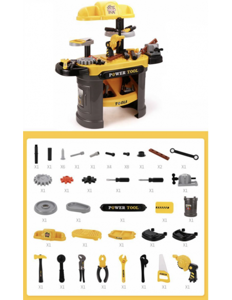 Duży warsztat dla dzieci narzędzia