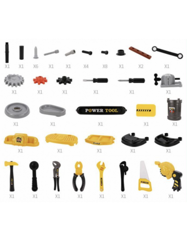 Duży warsztat dla dzieci narzędzia