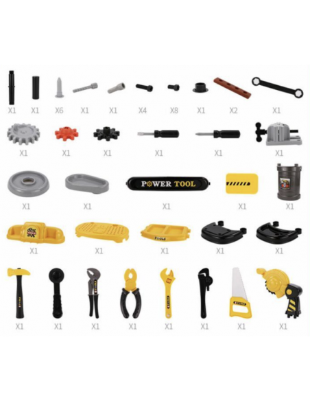 Duży warsztat dla dzieci narzędzia