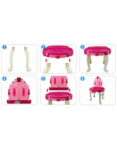 Toaletka dla dziewczynki suszarka suszy dźwięk