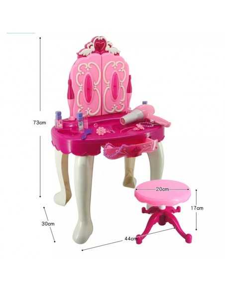 Toaletka dla dziewczynki suszarka suszy dźwięk