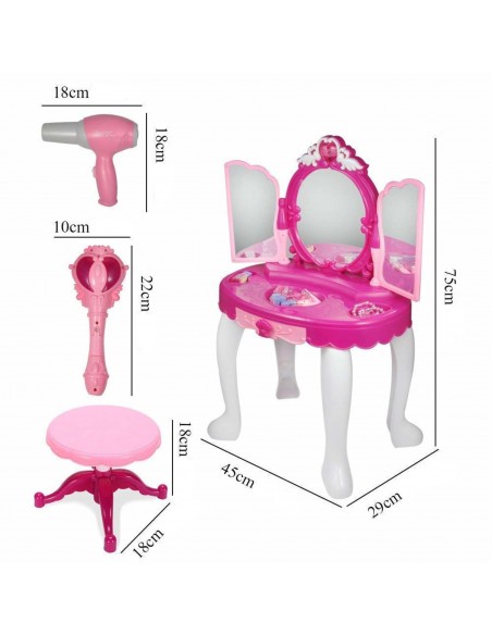 Toaletka dla dziewczynki dźwięk MP3 różdżka