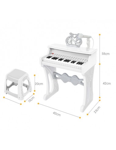 KEYBOARD ORGANY FORTEPIAN DLA DZIECI +MIKROFON