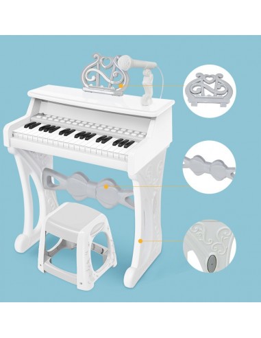 KEYBOARD ORGANY FORTEPIAN DLA DZIECI +MIKROFON