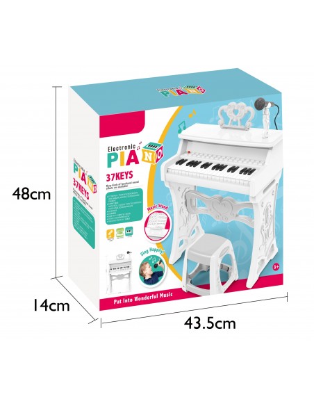 KEYBOARD ORGANY FORTEPIAN DLA DZIECI +MIKROFON