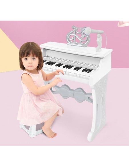 KEYBOARD ORGANY FORTEPIAN DLA DZIECI +MIKROFON