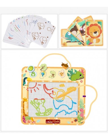 Znikopis duża tablica do rysowania + karty