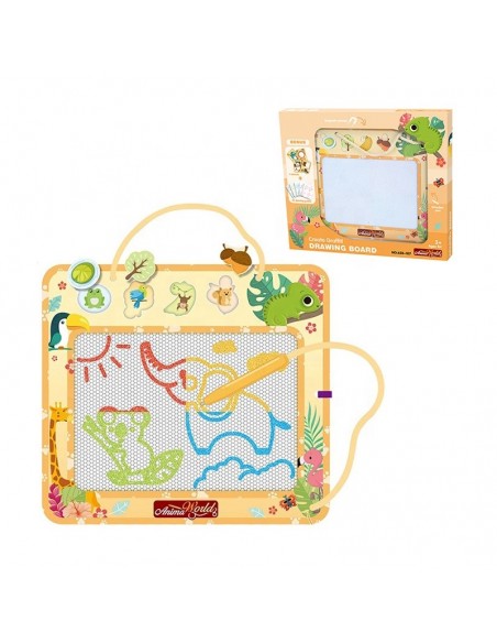 Znikopis duża tablica do rysowania + karty