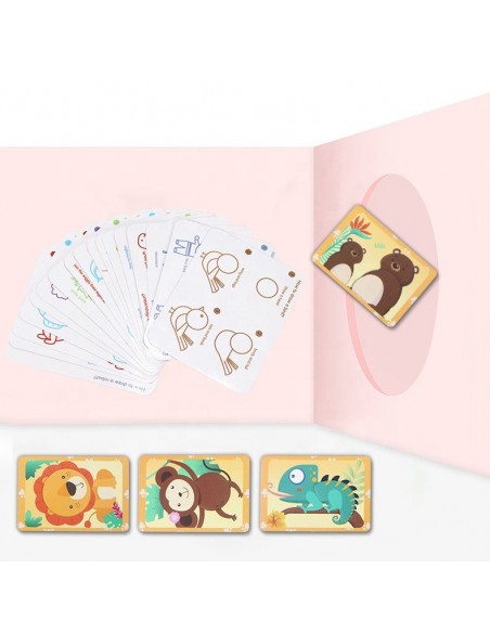 Znikopis duża tablica do rysowania + karty