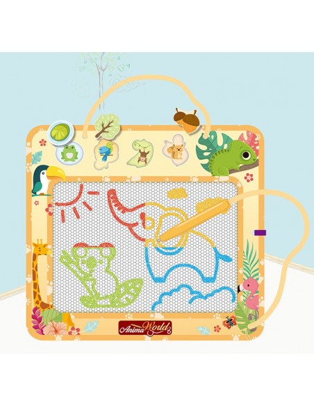 Znikopis duża tablica do rysowania + karty