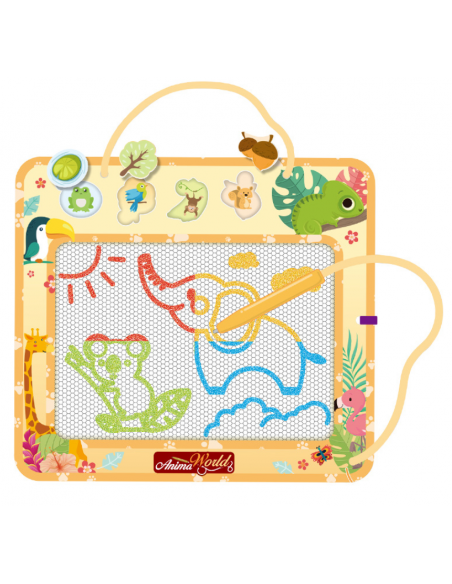 Znikopis duża tablica do rysowania + karty