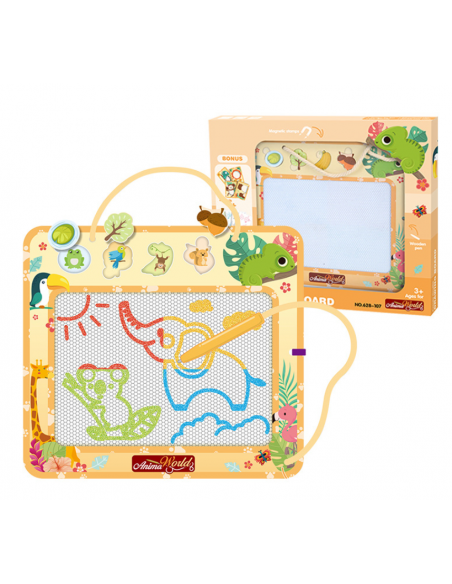 Znikopis duża tablica do rysowania + karty