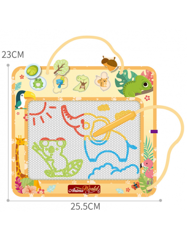 Znikopis duża tablica do rysowania + karty