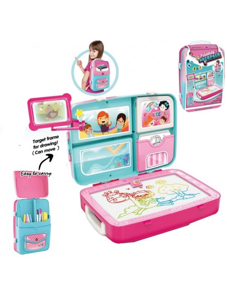 ZNIKOPIS PLECAK NIEBIESKO RÓŻOWY