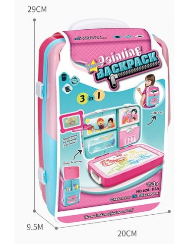 ZNIKOPIS PLECAK NIEBIESKO RÓŻOWY