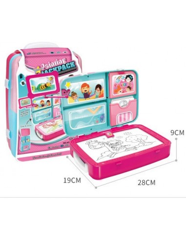 ZNIKOPIS PLECAK NIEBIESKO RÓŻOWY