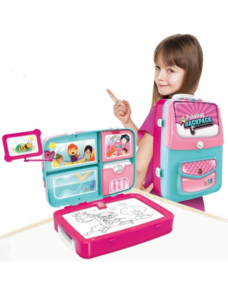 ZNIKOPIS PLECAK NIEBIESKO RÓŻOWY