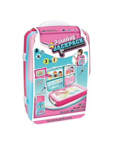 ZNIKOPIS PLECAK NIEBIESKO RÓŻOWY