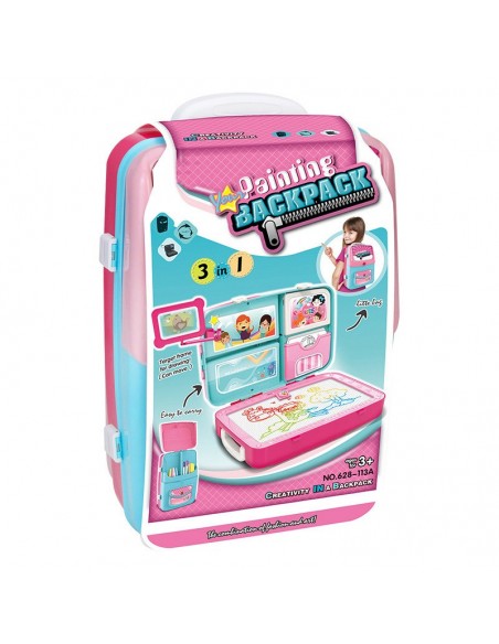 ZNIKOPIS PLECAK NIEBIESKO RÓŻOWY